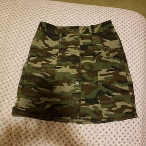 Camo Mini Skirt